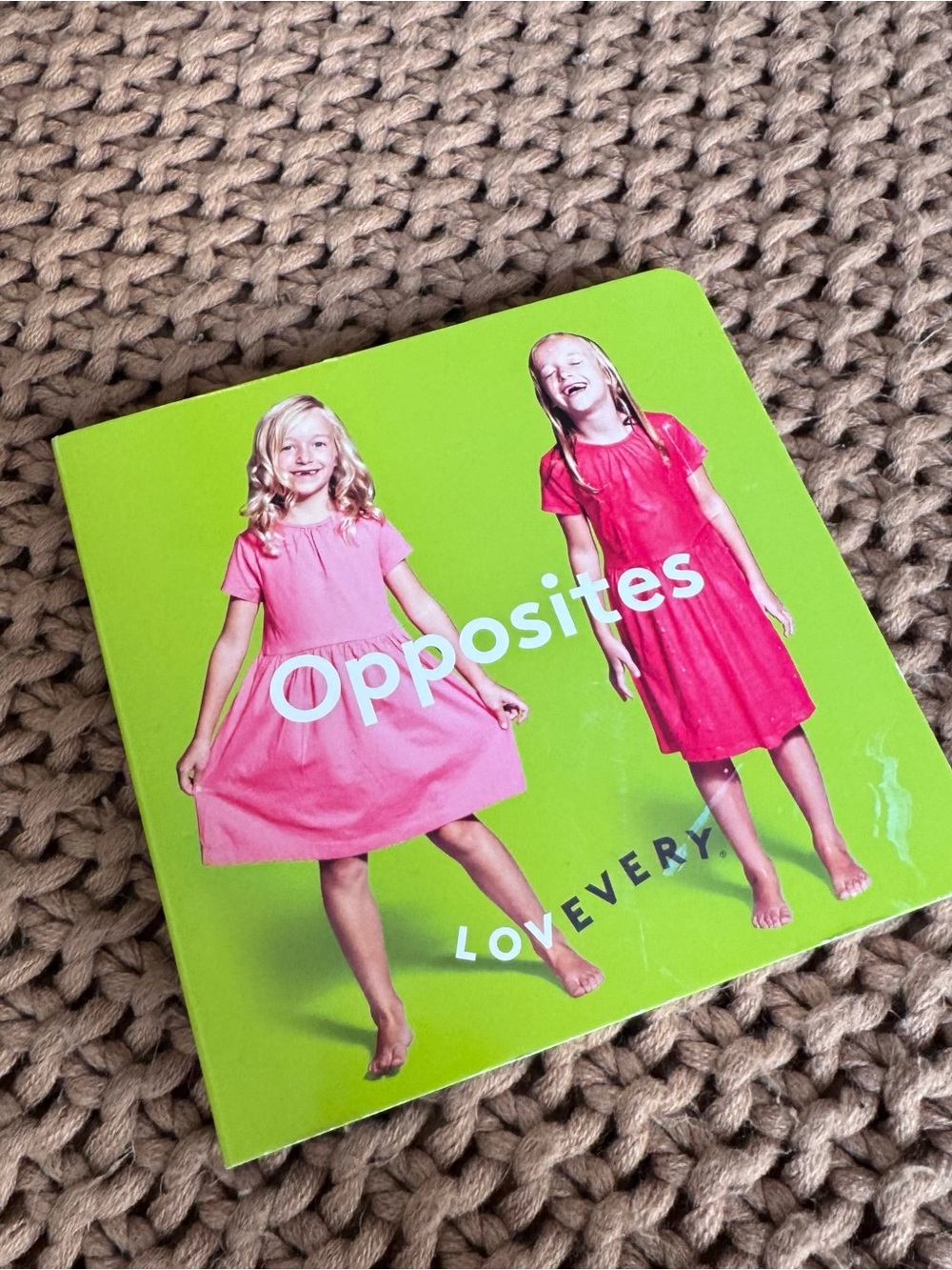 Lovevery Opposites Board Book Toddler Montessori Learning Toy Book